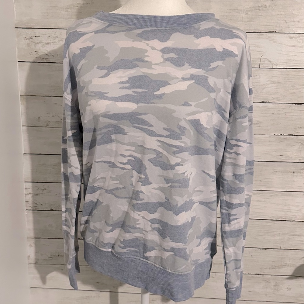 Blue Camo Soft Long Sleeve